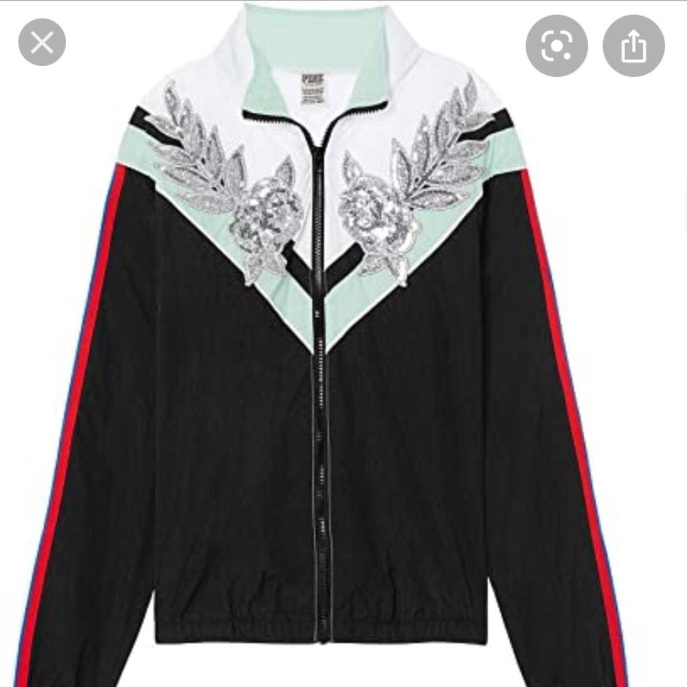 NWOT VS Pink Bling Anorak size M/L